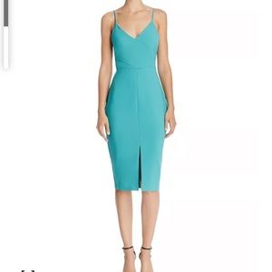 LIKELY Brooklyn Aqua Front Slip Dress, size 6